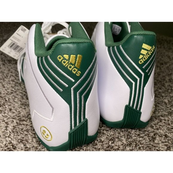 Adidas T-Mac 1 LeBron James HS White Green Gold Irish FW3663 Men's Size 10.5 - Picture 4 of 9